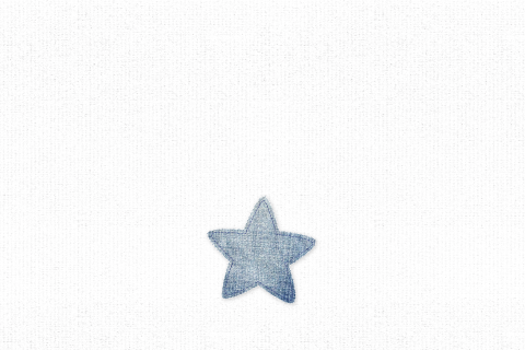 Bedankkaart voor jongen met jeans ster op achtergrond met canvaslook