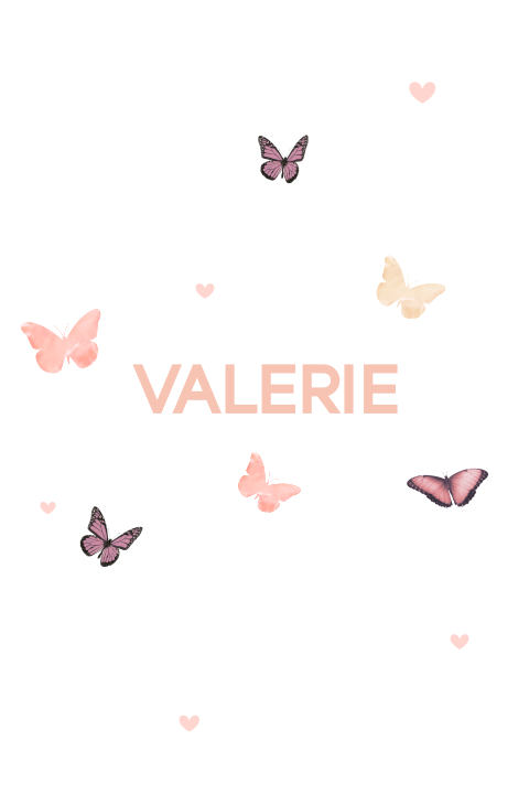 Meisjes rouwkaart met vlinders