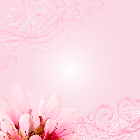 Roze rouwkaart met bloemen